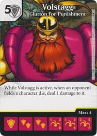 Volstagg - Glutton For Punishment - The Mighty Thor - Dice Masters card