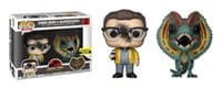 Jurassic Park: Dennis Nedry & Dilophosaurus 2-Pack (Entertainment Earth Exclusive) - Pop! Vinyl - Funko card