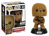 Star Wars: The Force Awakens: Chewbacca (Flocked) (Smuggler's Bounty Exclusive) - Pop! Vinyl - Funko card