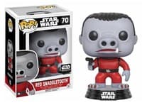 Star Wars: Red Snaggletooth (Smuggler's Bounty Exclusive) - Pop! Vinyl - Funko card