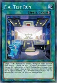 F.A. Test Run - Extreme Force - YuGiOh card