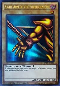 Right Arm of the Forbidden One - The Lost Art Promotion - YuGiOh card