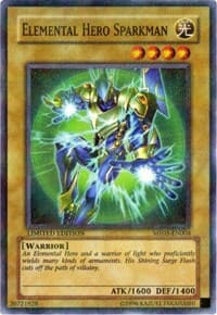 Elemental HERO Sparkman - Mattel Action Figure Promos: Series 3 - YuGiOh card