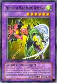 Elemental HERO Flame Wingman - Mattel Action Figure Promos: Series 3 - YuGiOh card