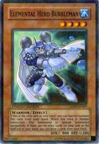 Elemental HERO Bubbleman - Mattel Action Figure Promos: Series 3 - YuGiOh card