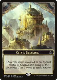 City's Blessing // Elemental Double-Sided Token - FNM Promos - Magic: The Gathering card