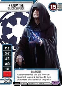 Palpatine - Galactic Emperor (Alternate Full Art) (Galactic Qualifier) (Spot-Glossed) - SWD: Promo Cards - Star Wars: Destiny card