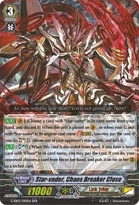 Star-vader, Chaos Breaker Close - G-EB03: The GALAXY STAR GATE - Cardfight Vanguard card