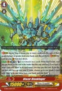 Blazar Blaukluger - G-EB03: The GALAXY STAR GATE - Cardfight Vanguard card