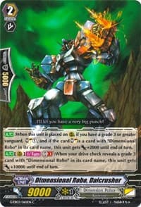 Dimensional Robo, Daicrusher - G-EB03: The GALAXY STAR GATE - Cardfight Vanguard card