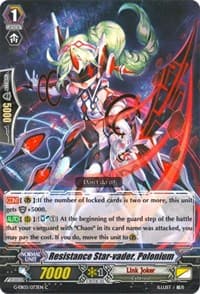 Resistance Star-vader, Polonium - G-EB03: The GALAXY STAR GATE - Cardfight Vanguard card