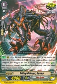 Biting Deletor, Geeva - G-EB03: The GALAXY STAR GATE - Cardfight Vanguard card