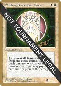 Circle of Protection: Green - 1996 Bertrand Lestree (4ED) (SB) - World Championship Decks - Magic: The Gathering card