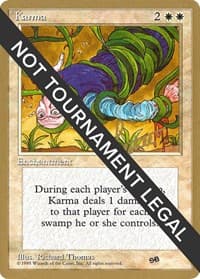 Karma - 1996 Bertrand Lestree (4ED) (SB) - World Championship Decks - Magic: The Gathering card