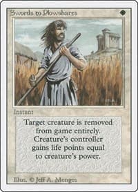 Swords to Plowshares - Revised Edition - Magic: The Gathering card