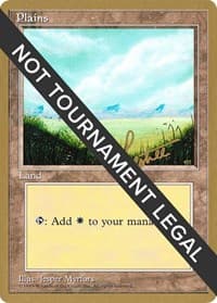 Plains (A) - 1996 Bertrand Lestree (4ED) - World Championship Decks - Magic: The Gathering card