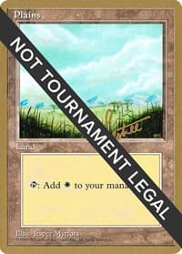 Plains (B) - 1996 Bertrand Lestree (4ED) - World Championship Decks - Magic: The Gathering card