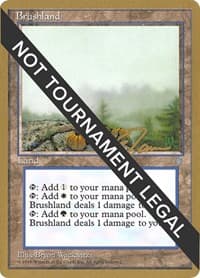 Brushland - 1996 Eric Tam (ICE) - World Championship Decks - Magic: The Gathering card