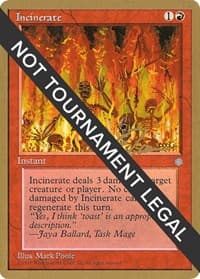 Incinerate - 1996 Eric Tam (ICE) - World Championship Decks - Magic: The Gathering card
