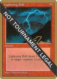 Lightning Bolt - 1996 Eric Tam (4ED) - World Championship Decks - Magic: The Gathering card