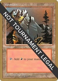 Mountain (A) - 1996 Eric Tam (4ED) - World Championship Decks - Magic: The Gathering card