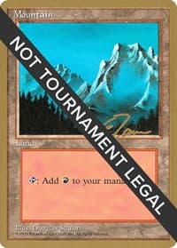 Mountain (B) - 1996 Eric Tam (4ED) - World Championship Decks - Magic: The Gathering card