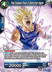 Final Explosion Prince of Destruction Vegeta - Cross Worlds - Dragon Ball Super: Masters card
