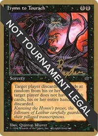 Hymn to Tourach (Cloak) - 1996 George Baxter (FEM) - World Championship Decks - Magic: The Gathering card