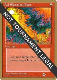 Red Elemental Blast - 1996 George Baxter (4ED) (SB) - World Championship Decks - Magic: The Gathering card