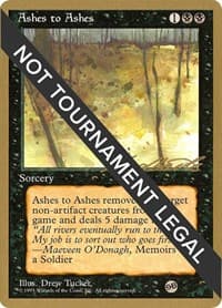 Ashes to Ashes - 1996 Leon Lindback (4ED) (SB) - World Championship Decks - Magic: The Gathering card