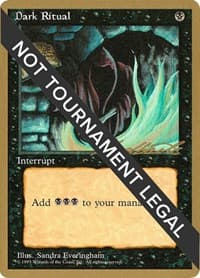 Dark Ritual - 1996 Leon Lindback (4ED) - World Championship Decks - Magic: The Gathering card