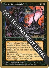 Hymn to Tourach (Cloak) - 1996 Leon Lindback (FEM) - World Championship Decks - Magic: The Gathering card