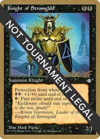 Knight of Stromgald - 1996 Leon Lindback (ICE) - World Championship Decks - Magic: The Gathering card