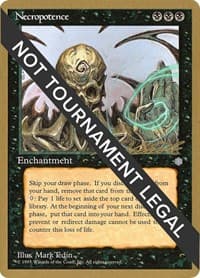 Necropotence - 1996 Leon Lindback (ICE) - World Championship Decks - Magic: The Gathering card
