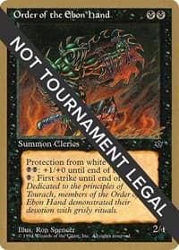 Order of the Ebon Hand (Spencer) - 1996 Leon Lindback (FEM) - World Championship Decks - Magic: The Gathering card
