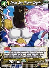 Great Ape Prince Vegeta - Promotion Cards - Dragon Ball Super: Masters card