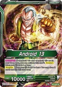 Android 13 // Thirst for Destruction, Android 13 - Cross Worlds - Dragon Ball Super: Masters card