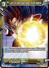 Lord of the Great Apes, King Vegeta - Cross Worlds - Dragon Ball Super: Masters card