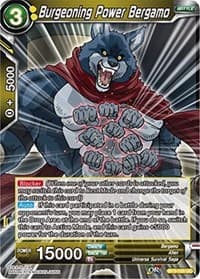 Burgeoning Power Bergamo - Cross Worlds - Dragon Ball Super: Masters card