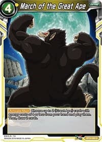 March of the Great Ape - Cross Worlds - Dragon Ball Super: Masters card