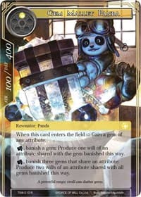 Gem Mallet Panda - The Time Spinning Witch - Force of Will card