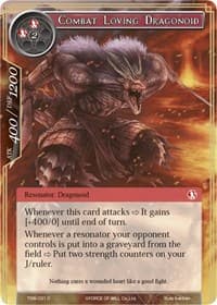 Combat Loving Dragonoid - The Time Spinning Witch - Force of Will card