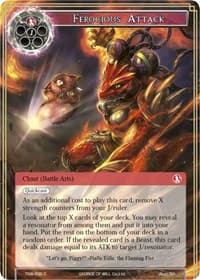 Ferocious Attack - The Time Spinning Witch - Force of Will card
