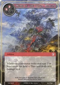 Home of the Ultra Dragon - The Time Spinning Witch - Force of Will card