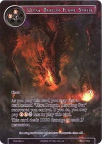 Ultra Dragon Flame Sphere (Full Art) - The Time Spinning Witch - Force of Will card