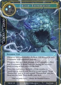 Giga Thunderfish - The Time Spinning Witch - Force of Will card