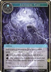 Lightning Cave - The Time Spinning Witch - Force of Will card
