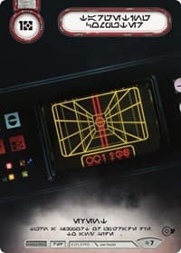 Targeting Computer (Extended Full Art) (Aurebesh Text) - SWD: Promo Cards - Star Wars: Destiny card