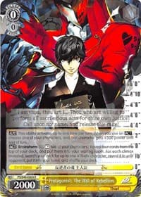 Protagonist: The Will of Rebellion - Persona 5 - Weiss Schwarz card