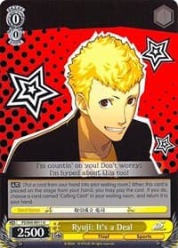 Ryuji: It's a Deal - Persona 5 - Weiss Schwarz card
